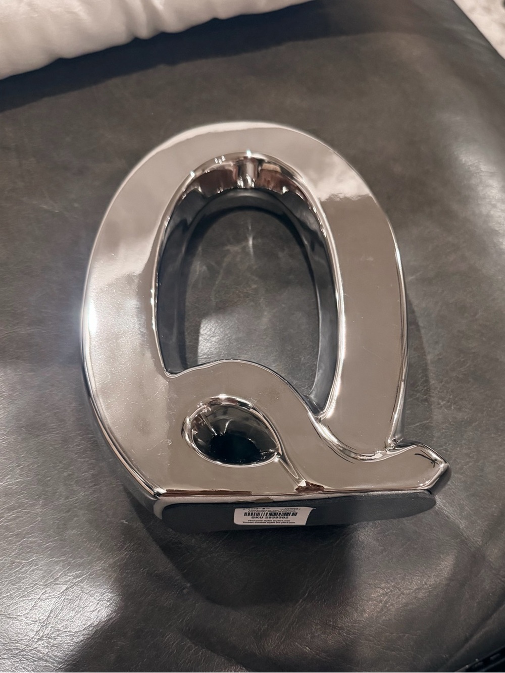 Pier 1 Imports Decorative Letter Q in Silver
